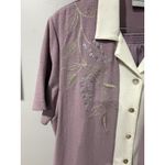 Alfred Dunner  Pant Suit Women's 14 Lilac Blazer Mock Vest Short Sleeve Pants 16 Photo 1