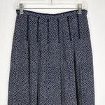 Pendleton ‎ Size 8P Skirt Midi Silk Blue White Polka Dot Lined Side Zip 1487 Photo 2