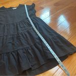 Adyson Parker Linen Tiered Voluminous Dress w pockets and ruffles Black Sz XL Photo 9