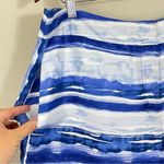 Tommy Bahama  Satin Silk Striped Shirts Blue‎ White Size 14 Photo 3