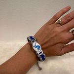 NFL Detroit lions Blue and Gray Sports Team friendship Bracelet Photo 3