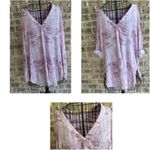 H by Halston H Halston Tie Dye Tunic Top Sz 1X? Lilac Swimsuit Cover Up Dress Roll T… Photo 2