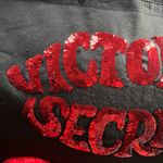 Victoria's Secret  Black Tote Traveler with Red Sequins shaped like lips Photo 1