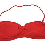 J.Crew Scrunchie sweetheart bikini top in vivid flame XXL NWT Photo 0