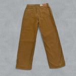 Levi's NWT 94 Baggy Corduroy Jeans Womens 24x31 Brown Pants Mid Rise Straight Leg Photo 1