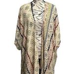 Final Touch  Prinzzsea Boutique Womens Rayon Semi Sheer Kimono Boho Peasent L Photo 0