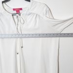 Catherine Malandrino  White Peasant Top Size Large Photo 7