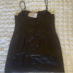 Meshki Black Bridget  Satin Corset Mini Dress Photo 7