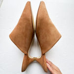 Jenni Kayne Walnut Brown Oiled Leather Kitten Heel Mule Size 36 Photo 10