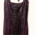 Betsey Johnson  Size Small Vintage Purple Velvet Snake Print Bodycon Tank Dress Photo 1