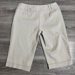 Dressbarn Women Light Beige Capri Shorts Size 14 with Pockets Cotton Blend Photo 5