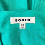 NWOT Boden Linen Aquamarine Green Ruffles Dress Size 4 Knee Length Photo 10