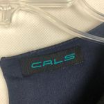 Cals  Blue Chiffon Sheath Floral Dress Photo 1