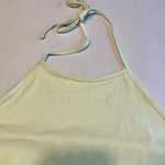 BP ‎ Womens Halter Top Sleeveless Crop Top Tie Neck Lime Green Plus Size 3X Photo 4