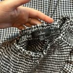 Lulus BLACK & WHITE GINGHAM PLAID MAXI DRESS SMOCKED Photo 3