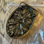 Vintage Deadstock new Million Wishes oval unisex belt buckle western retro Photo 1