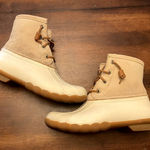 Sperry Women's saltwater duck boots ivory size 6 Photo 0
