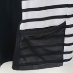 Athleta  Black and White Stripe Ace Racer Tank Top Mesh Details‎ Pockets Size S Photo 5