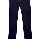 Rag and Bone  Black Velvet Skinny Stretch Jeans Zipper Size 24 Photo 0