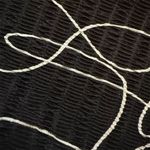 Vintage Pleat Pleat by Rafael Women's Abstract Print Dress Black & White S Photo 9