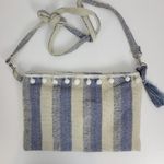 Womens Bag‎ One Size Blue Woven Striped Bohemian Style Crossbody Photo 0