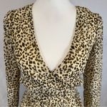 Blush Boutique tiered ruffle animal print long sleeve chiffon dress size XS Photo 5
