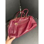 Ora Delphine‎ Maroon Liza Purse Leather Womens Bag Satchel Photo 4