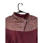 Mountain Hardwear Maroon Zipper Cowl Neck Pullover Sweatshirt Women Sz S Photo 2