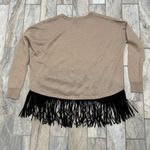 AQUA NEW women's small One Grey Day Los Angeles Fringed Sweater MSRP $179. Photo 6