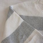 Hollister  Grey and White Striped Oversized Sweater Photo 2