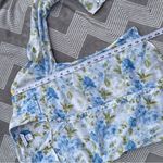 Abercrombie & Fitch Y2K Vintage Cotton Blue Floral Fitted Button Down Shirt Photo 7