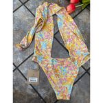 Stone Fox Swim Azalea One Piece Swimsuit Flower Fields Print Small $195 NWT NEW Photo 5