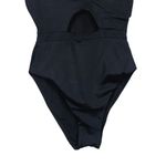 ANDIE NWT  The Samoa One Piece Swimsuit V Neck Keyhole Removable Cups S Black Photo 9