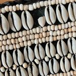 COCOBELLE BUZIO COWRIE & RAFFIA X LARGE TOTE BAG Black Photo 6