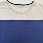 Ralph Lauren Lauren  Women’s Sleeveless Navy Blue Top – Mesh Yoke, Size S Photo 3