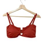 ANDIE  The Cartagena Bandeau Bikini Top In Terracotta M NWT Photo 2