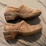 B.O.C. Brown Lace Leather Peggy Clogs Size 7.5 Photo 4