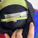 Fashion House Black Suede Leather Vintage Jacket Sz 10 Photo 5