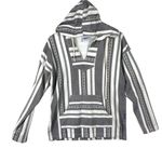 Spirit Jersey Grey Striped Hooded Sweatshirt- XS Photo 0