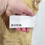 JustFab Striped Butter Yellow White Tank Dress NWT Brunch Bridal Shower Guest Photo 3