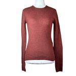 Fear of god ESSENTIALS Waffle Fitted Long Sleeve in Crimson X-Small New Womens Photo 4