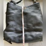 J.Crew Black Pebbled Leather Slouch Shoulder Crossbody Bag Purse Side Zippers Photo 8
