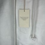White Cropped Oversized Hoodie by Amazhiyu Size M Photo 4