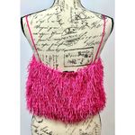 Sunday in Brooklyn  Fringe Cami Hot Pink size L Photo 6