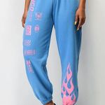 trendy sweatpants Blue Photo 0