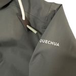 Decathlon QUECHUA Green Hooded Jacket Water Resistant Outdoor Size L Rain Hiking Size L Photo 8