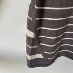 Smartwool  Brown Cream Multi Striped V Neck Sweater Merino Wool Photo 9