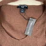 Pretty Little Thing  PLUS Brown Sweater Maxi Dress Long Sleeve Cowl Neck Size 3XL Photo 1