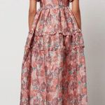 Dream Sister Jane NWT DREAM Nerissa Jacquard Midi Dress DREAM CORALS IN BLOOM S Photo 9