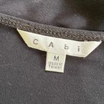 CAbi Womens Blouse Shirt Top Draped V Neck Twisted Bodice Long Sleeve Black Med Photo 6